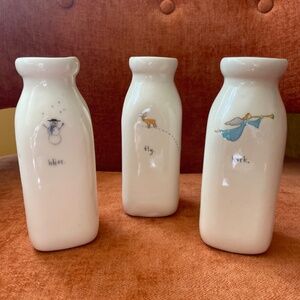 Set of 3 Beth Mueller Vases, Signed, Vintage